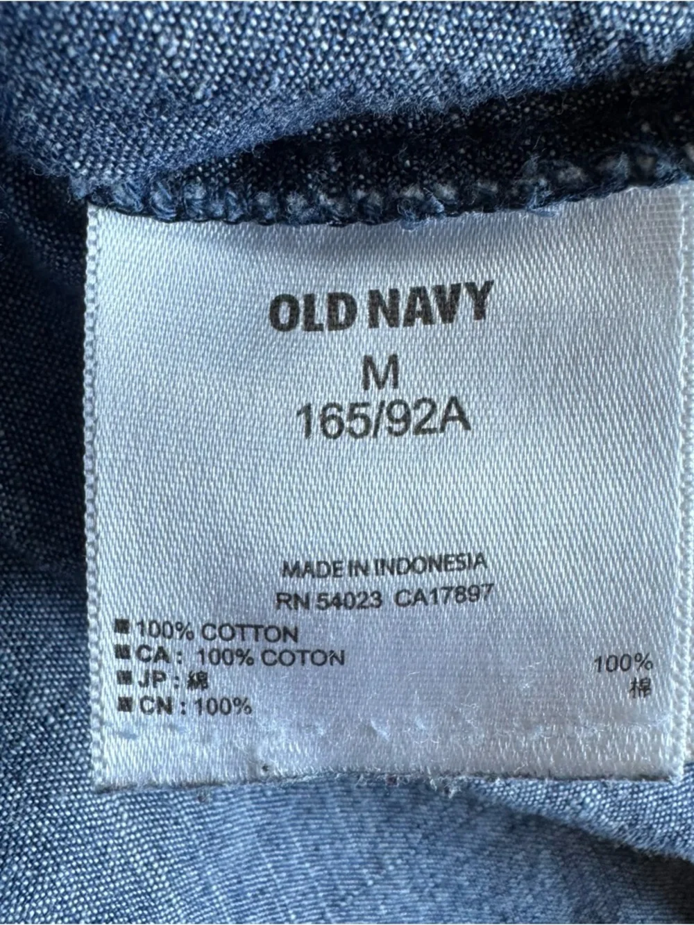 100% Cotton Old Navy Button Down Long Sleeve Shirts Lot of Three - Picture 11 of 13